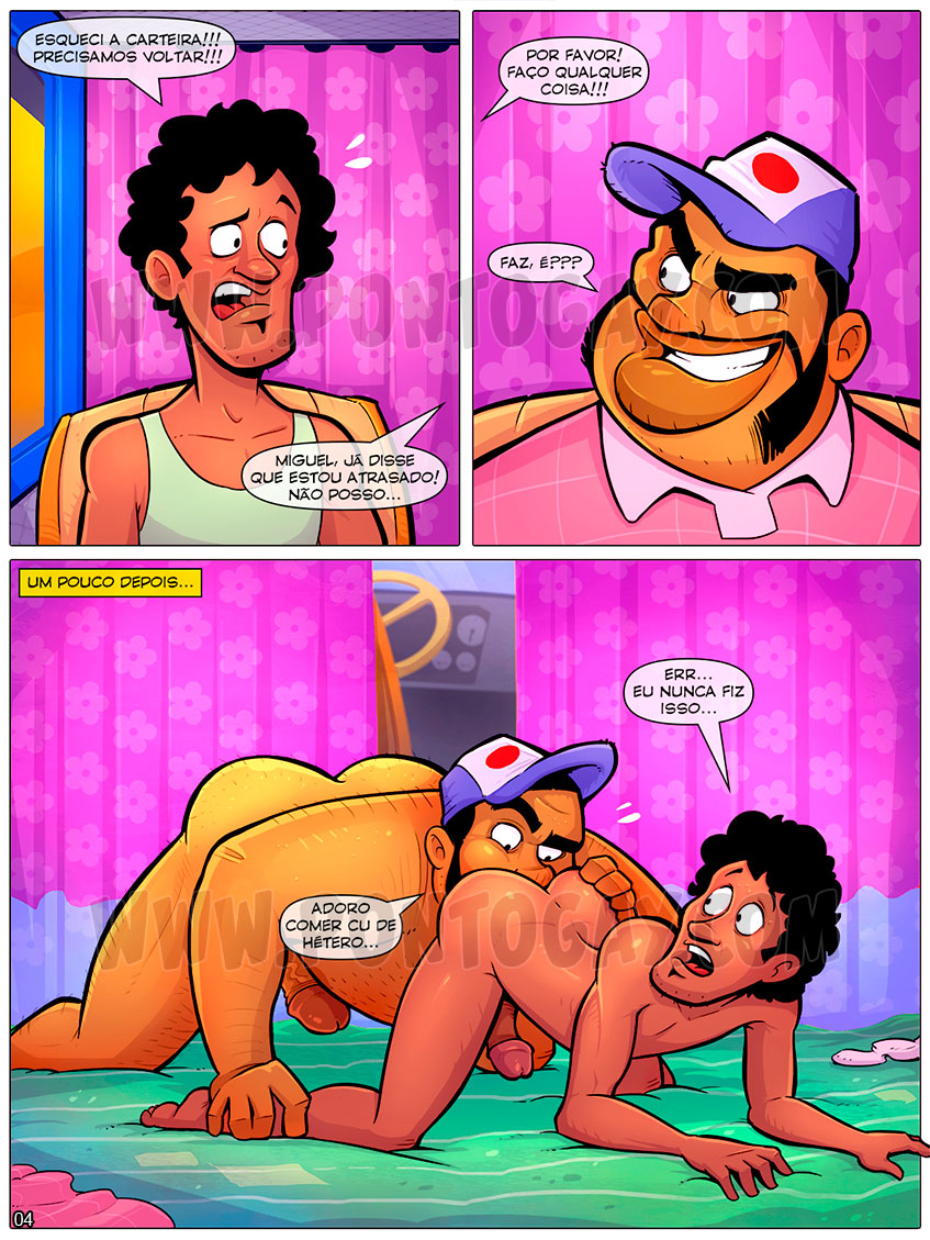 Página 4 do quadrinho adulto: Pagando a carona – Leia completo em XCOMICS