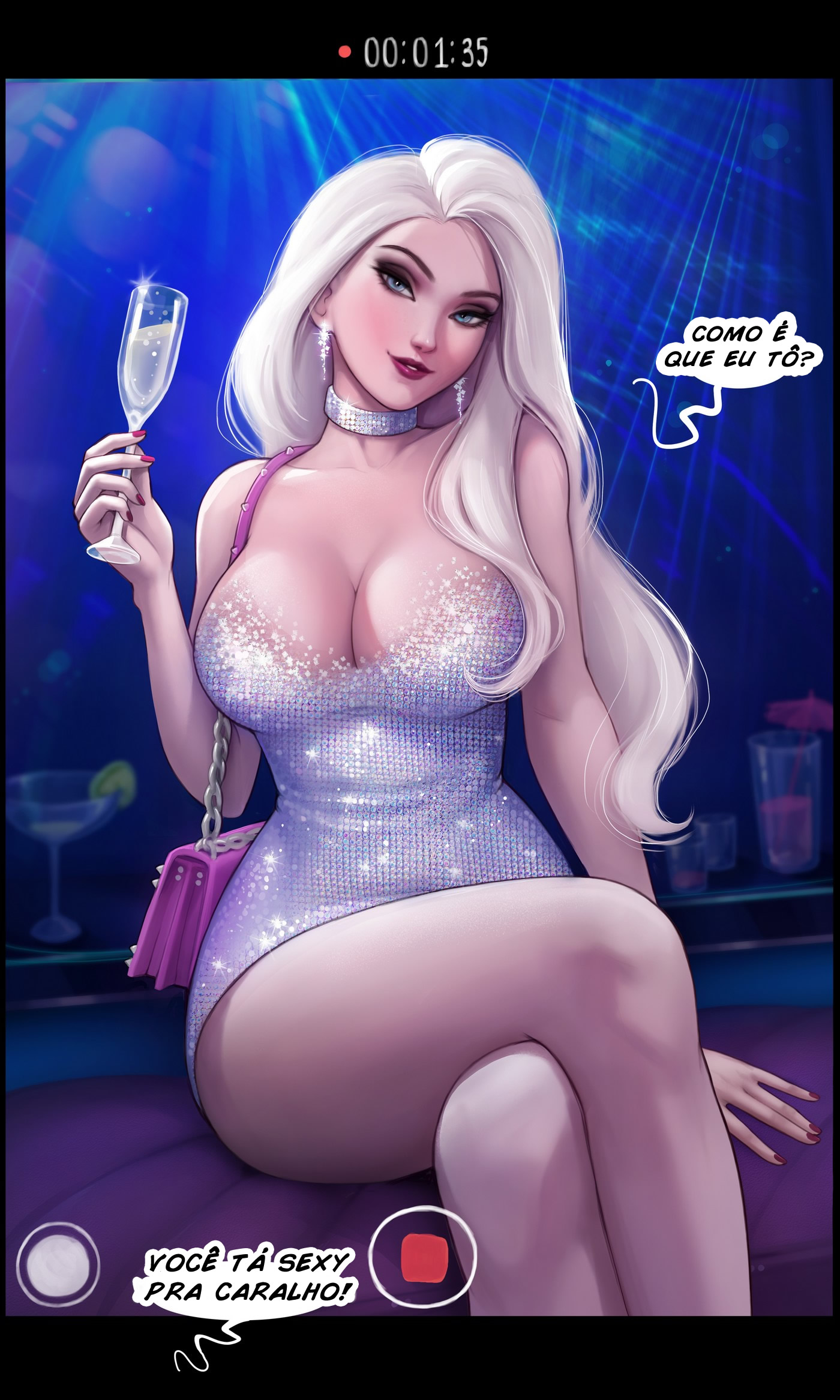 Capa do quadrinho adulto: Party Elsa - Aroma Sensei – Leia online em XCOMICS