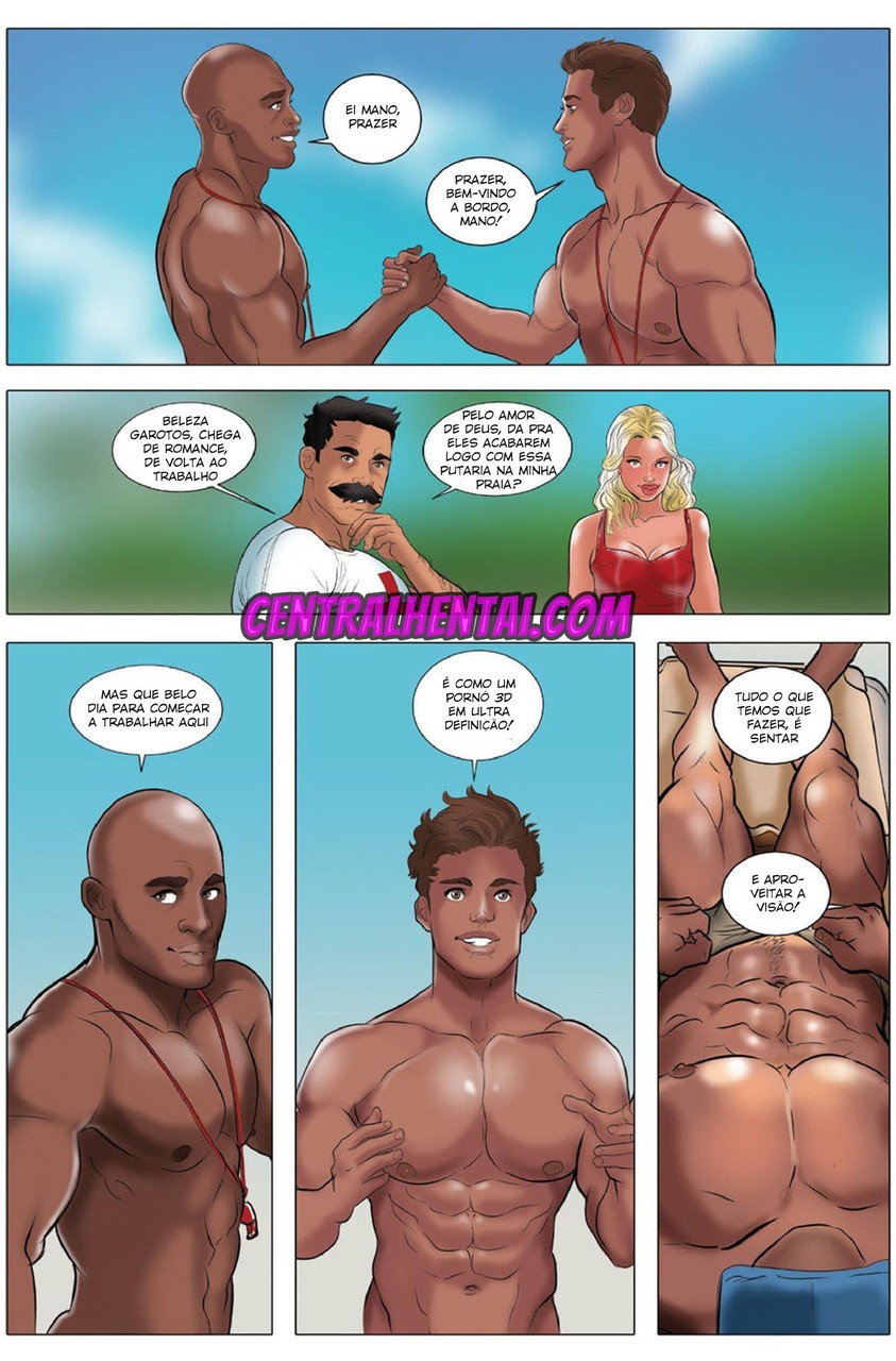 Página 11 do quadrinho adulto: Power Top: Salva-vidas gostosos – Leia completo em XCOMICS