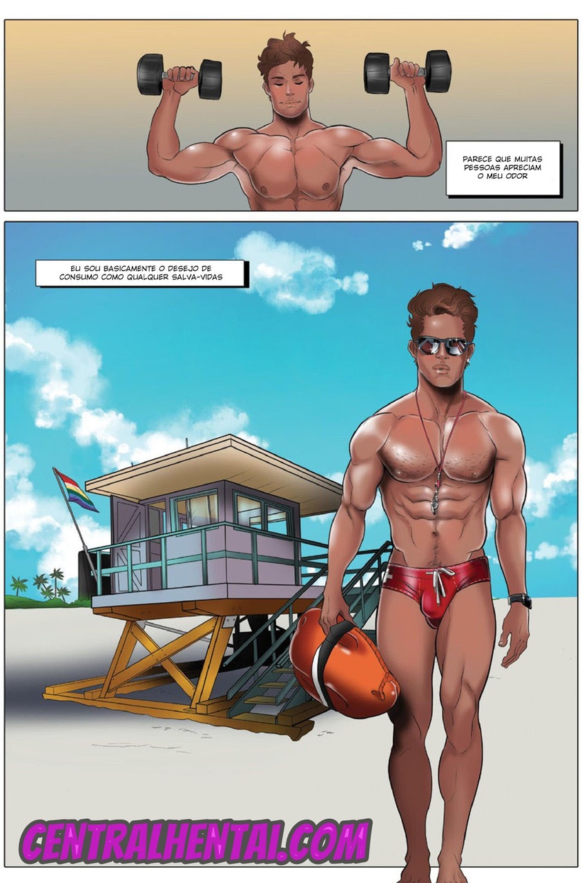 Página 5 do quadrinho adulto: Power Top: Salva-vidas gostosos – Leia completo em XCOMICS