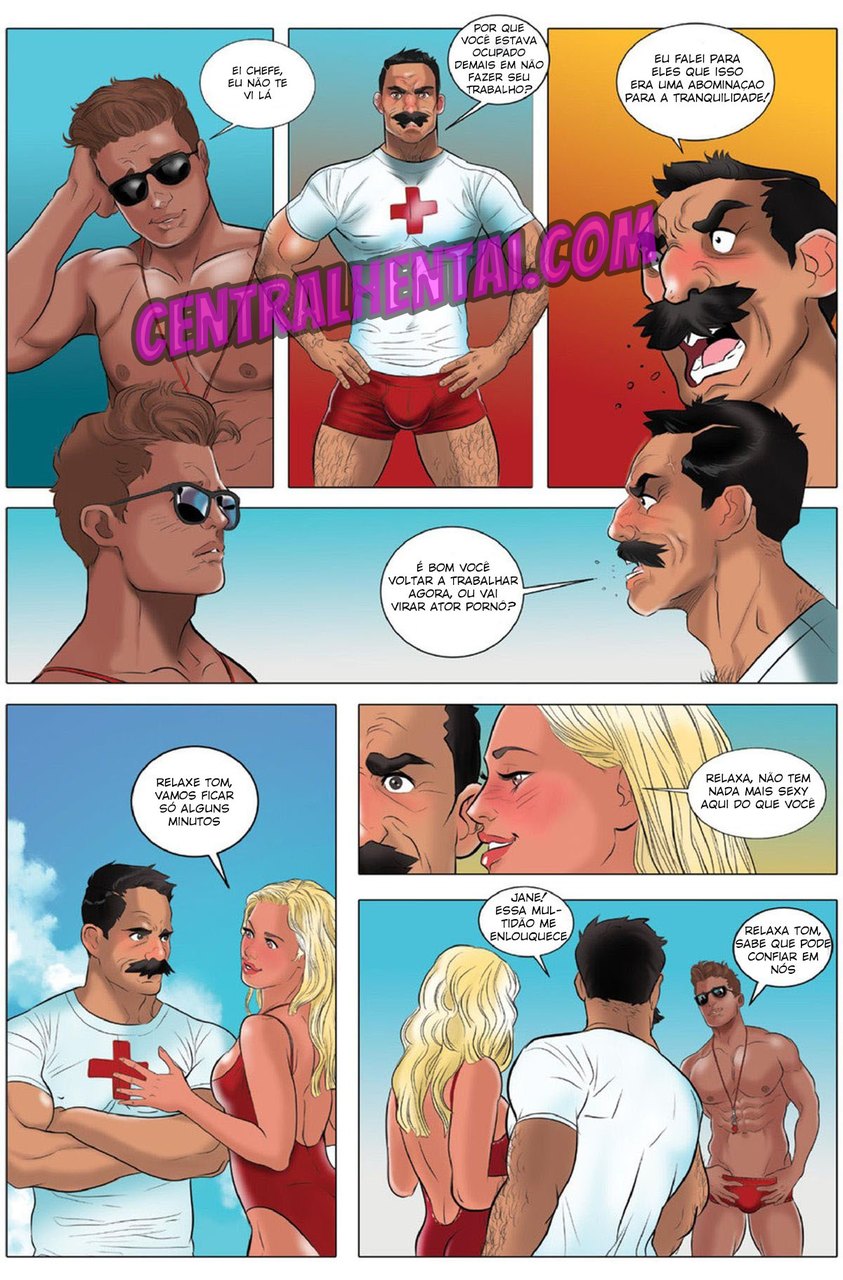 Página 10 do quadrinho adulto: Power Top: Salva-vidas gostosos – Leia completo em XCOMICS