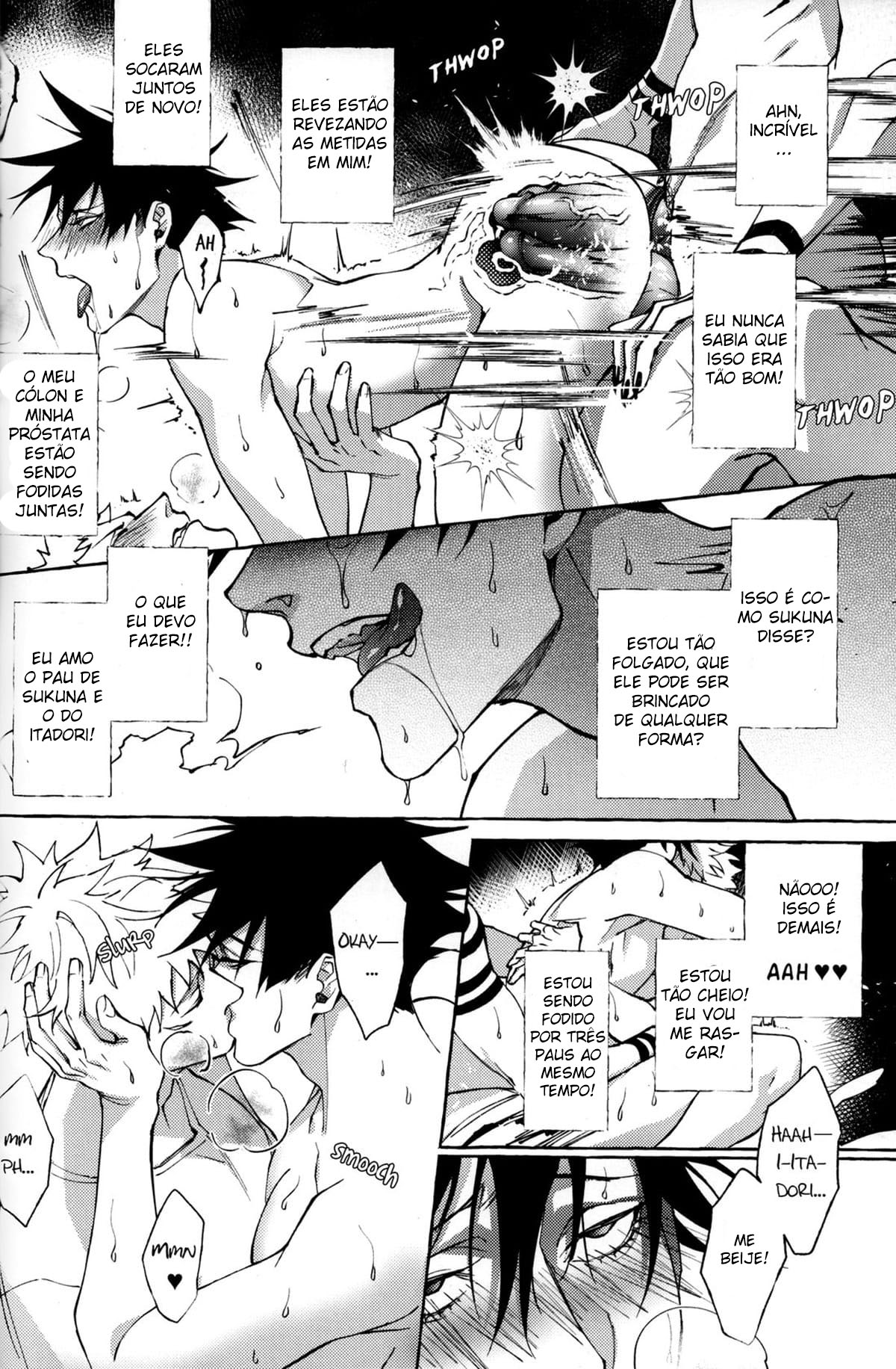 Página 27 do quadrinho adulto: Primeira vez com duas rolas no rabo – Leia completo em XCOMICS