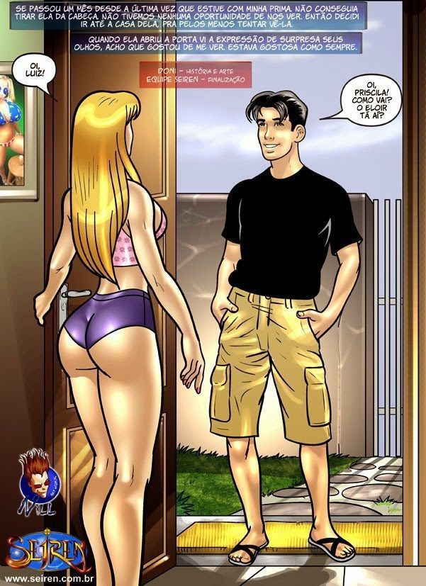 Página 2 do quadrinho adulto: Priminha gostosa Parte 2 – Leia completo em XCOMICS