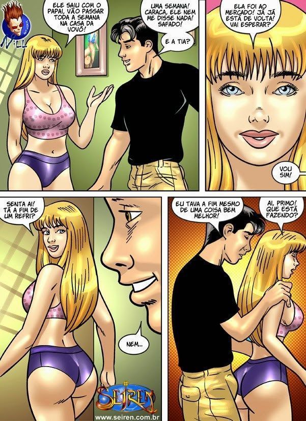 Página 3 do quadrinho adulto: Priminha gostosa Parte 2 – Leia completo em XCOMICS
