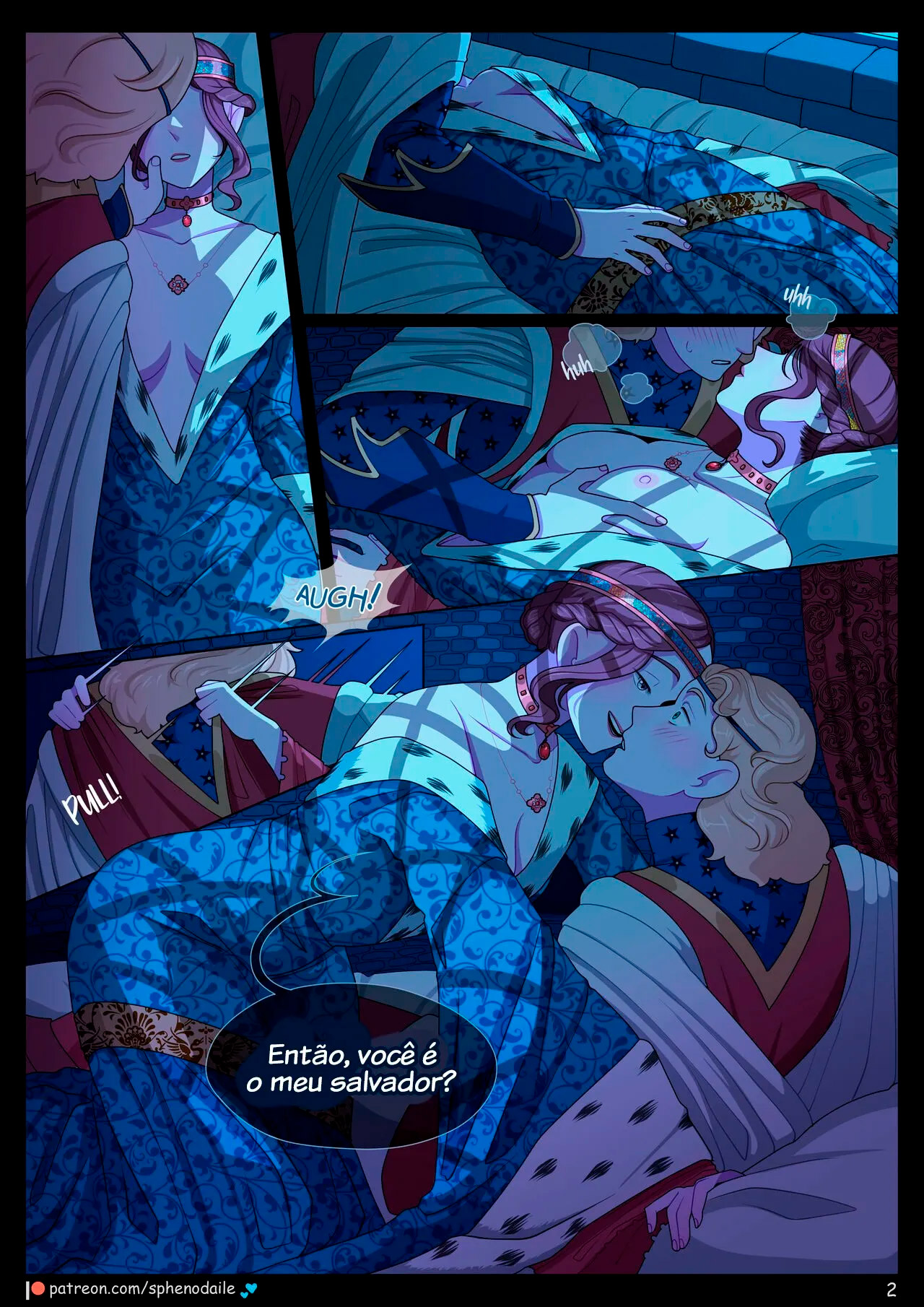 Página 3 do quadrinho adulto: Princess of the thorns – Leia completo em XCOMICS