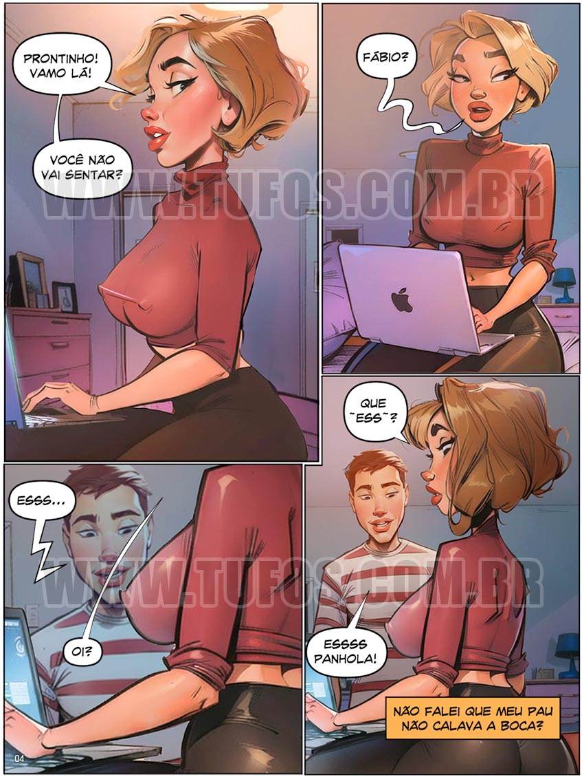Página 4 do quadrinho adulto: Professora de espanhola – Leia completo em XCOMICS