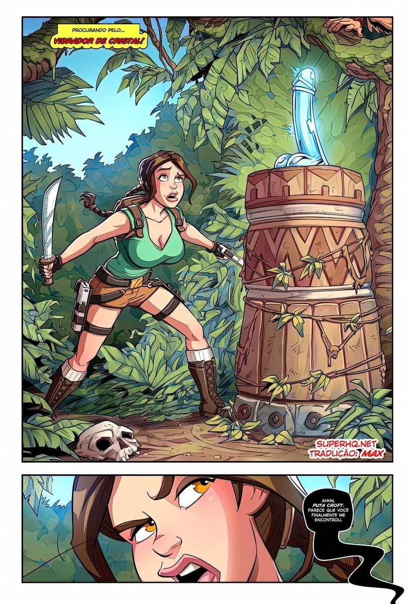 Página 4 do quadrinho adulto: Puta Croft em Tomb Tart – Leia completo em XCOMICS