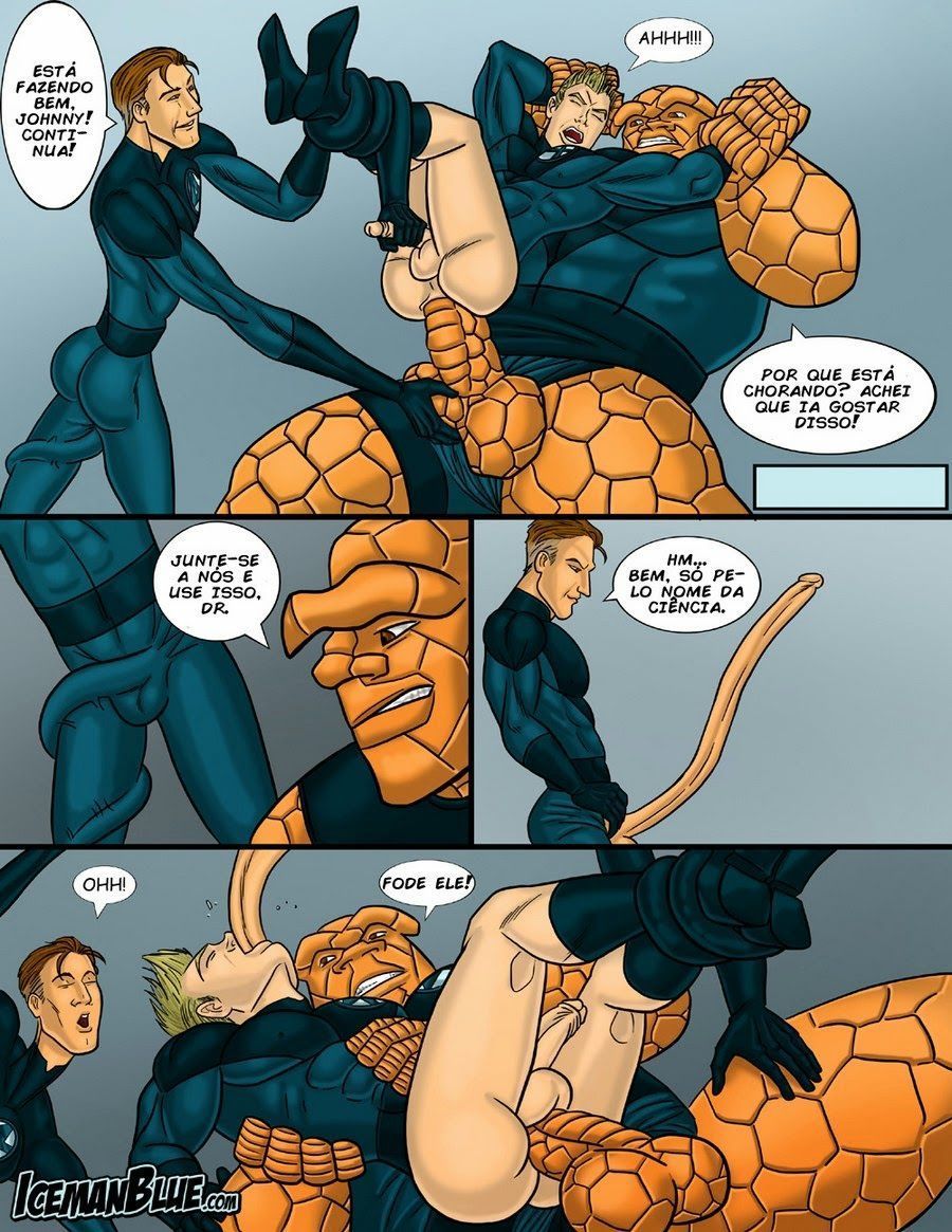 Página 5 do quadrinho adulto: Quarteto Fantástico em uma aventura Gay – Leia completo em XCOMICS
