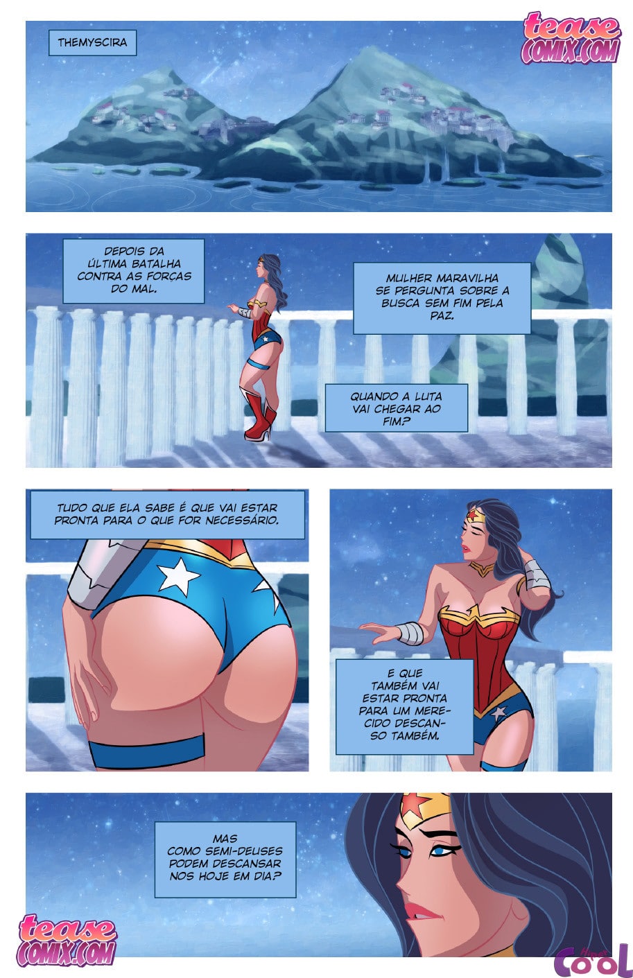 Página 2 do quadrinho adulto: Querendo o pau do Batman – Leia completo em XCOMICS