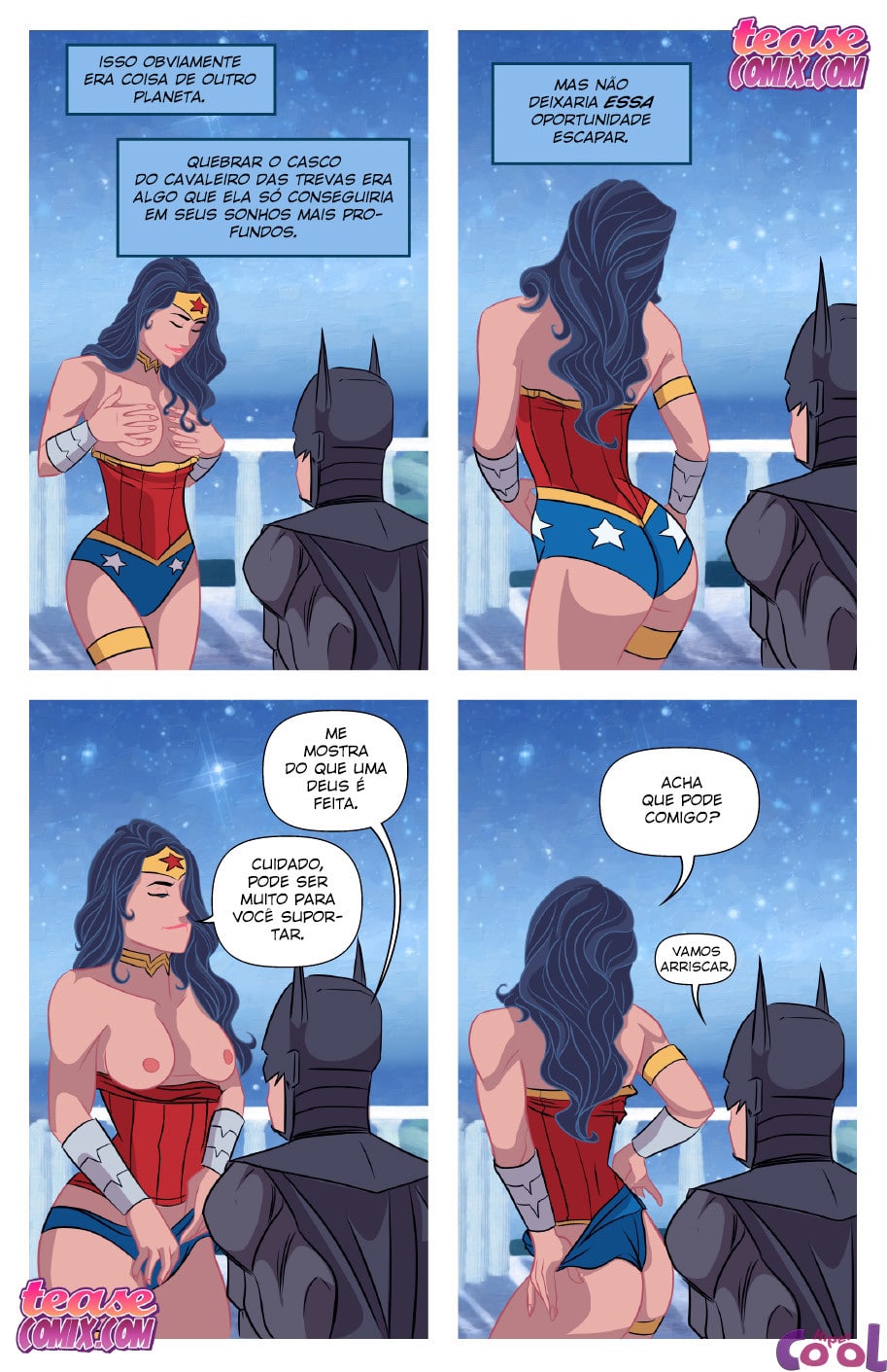 Página 6 do quadrinho adulto: Querendo o pau do Batman – Leia completo em XCOMICS