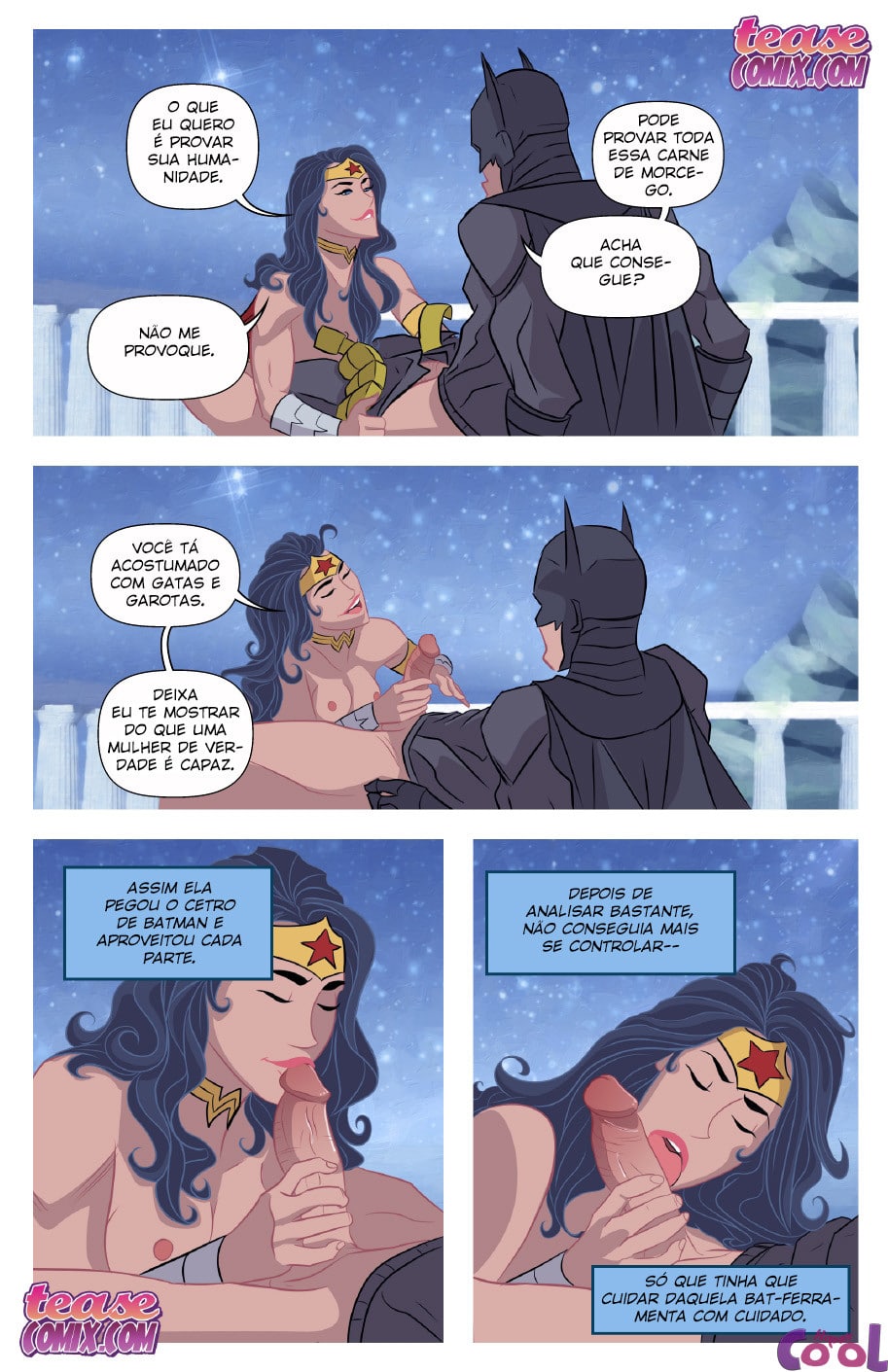 Página 7 do quadrinho adulto: Querendo o pau do Batman – Leia completo em XCOMICS