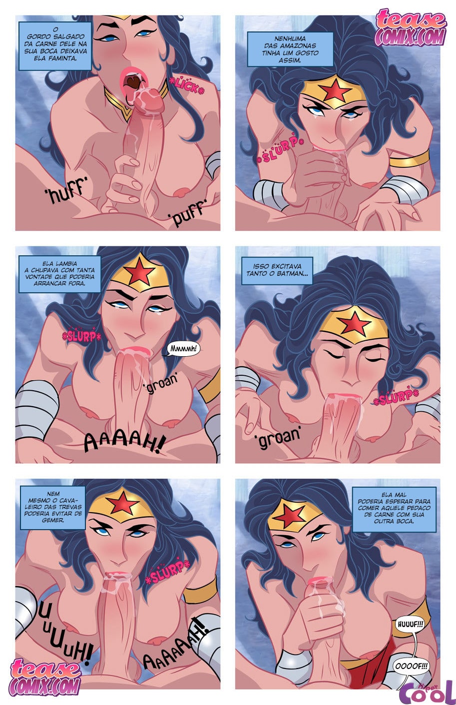 Página 9 do quadrinho adulto: Querendo o pau do Batman – Leia completo em XCOMICS