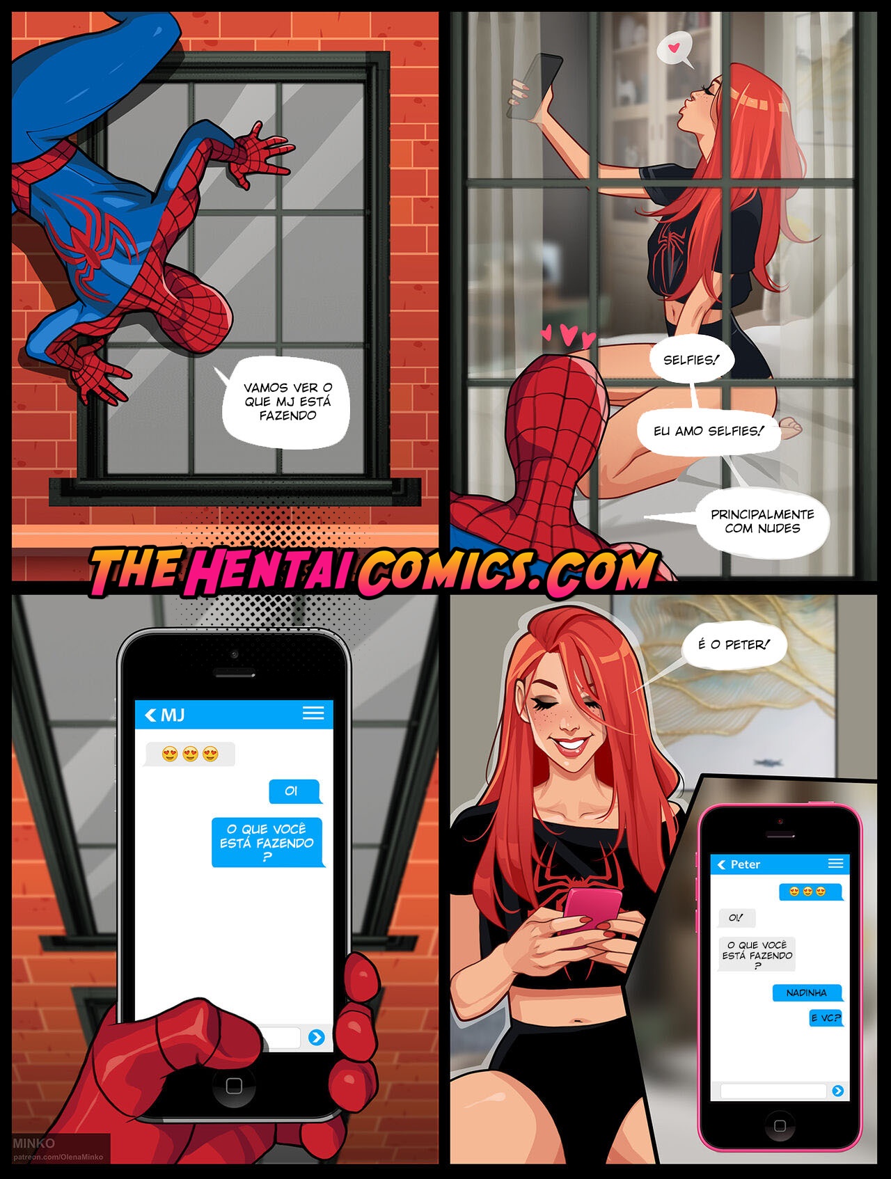 Página 2 do quadrinho adulto: Rapidinha com a Mary Jane – Leia completo em XCOMICS