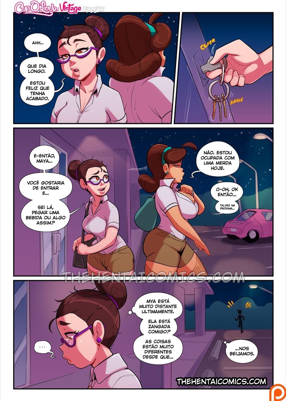 Página 1 do quadrinho adulto: Reencontrando uma antiga foda – Leia completo em XCOMICS