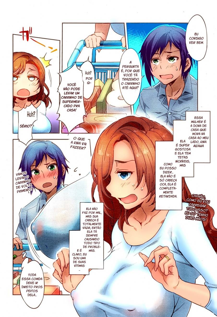 Página 2 do quadrinho adulto: Rina, a Vizinha Gostosa – Leia completo em XCOMICS
