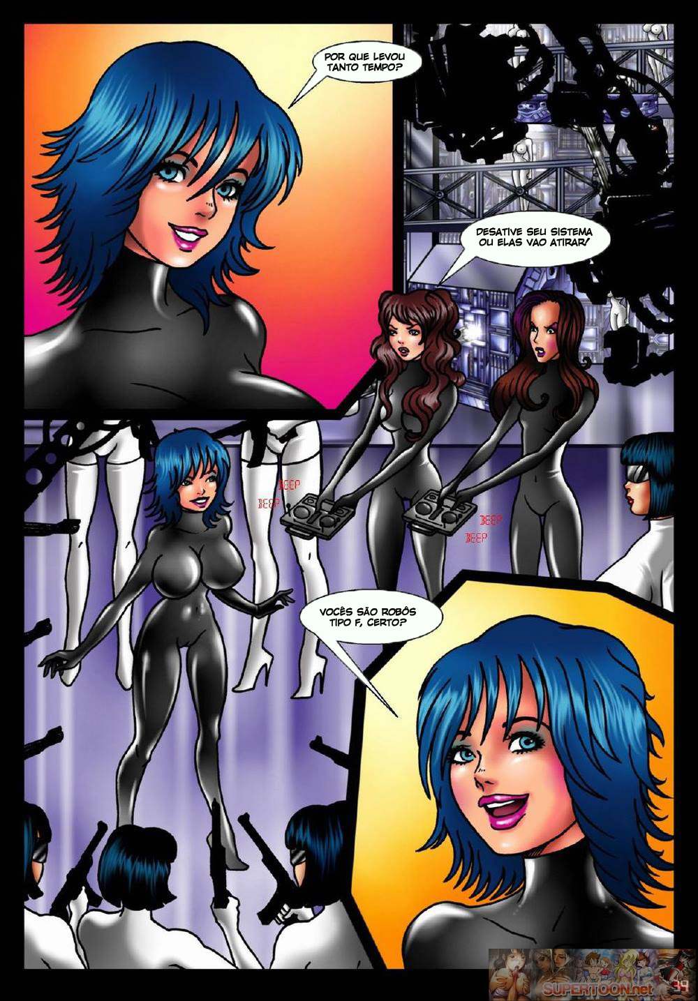 Página 2 do quadrinho adulto: Robô feito para sexo – Leia completo em XCOMICS