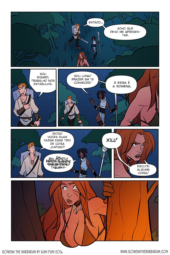 Página 11 do quadrinho adulto: Rowena: A ruiva bárbara – Leia completo em XCOMICS