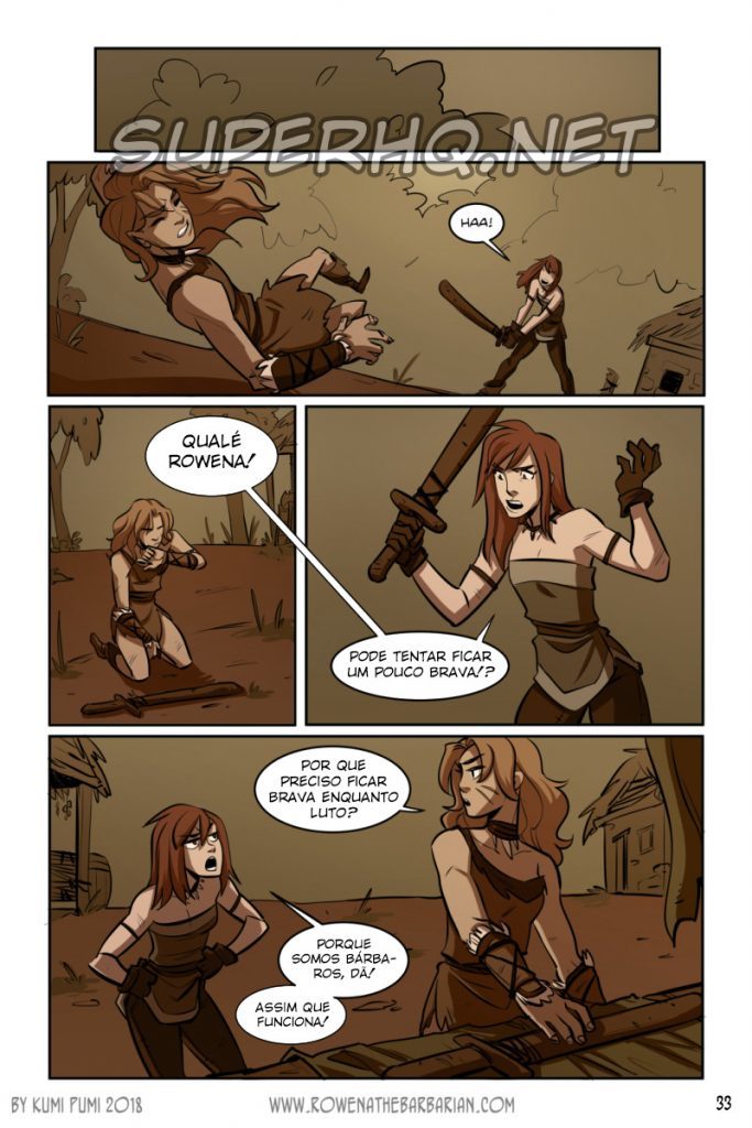 Página 35 do quadrinho adulto: Rowena: A ruiva bárbara – Leia completo em XCOMICS