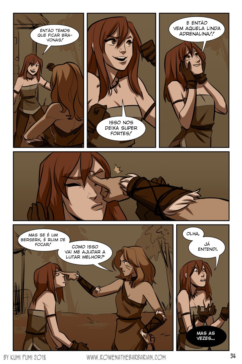 Página 38 do quadrinho adulto: Rowena: A ruiva bárbara – Leia completo em XCOMICS