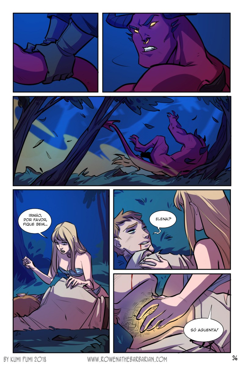 Página 40 do quadrinho adulto: Rowena: A ruiva bárbara – Leia completo em XCOMICS