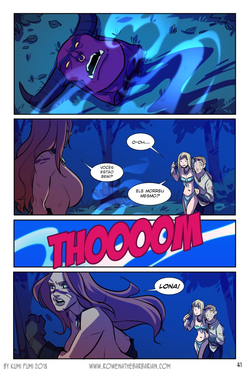 Página 45 do quadrinho adulto: Rowena: A ruiva bárbara – Leia completo em XCOMICS