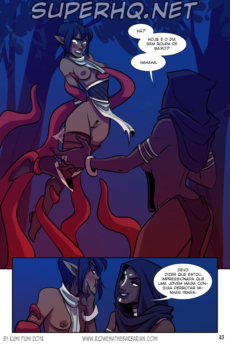 Página 47 do quadrinho adulto: Rowena: A ruiva bárbara – Leia completo em XCOMICS