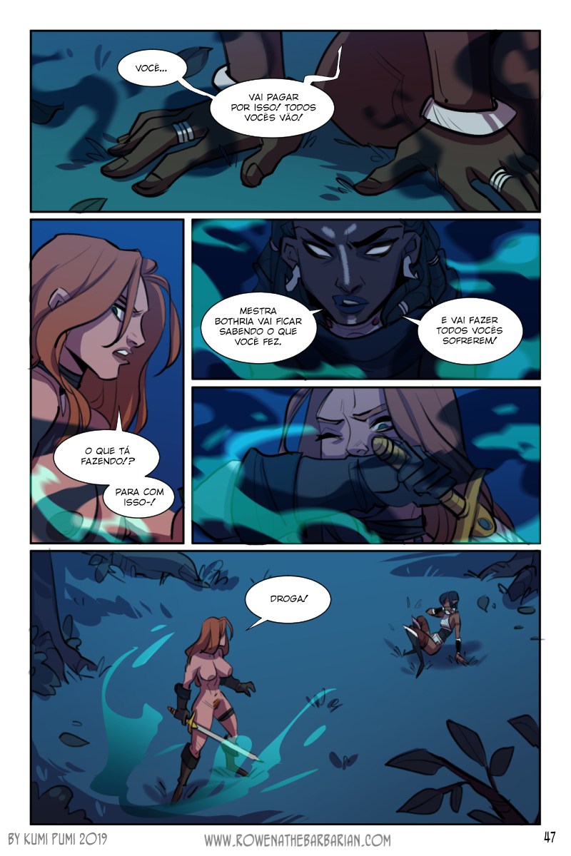 Página 51 do quadrinho adulto: Rowena: A ruiva bárbara – Leia completo em XCOMICS