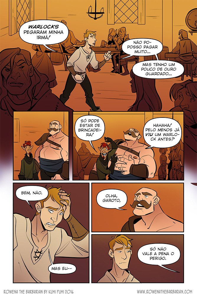 Página 8 do quadrinho adulto: Rowena: A ruiva bárbara – Leia completo em XCOMICS