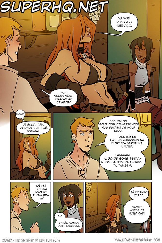Página 10 do quadrinho adulto: Rowena: A ruiva bárbara – Leia completo em XCOMICS