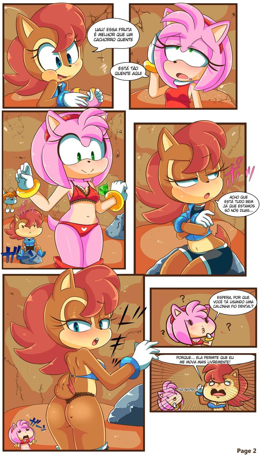 Página 3 do quadrinho adulto: Sally e Amy – Leia completo em XCOMICS