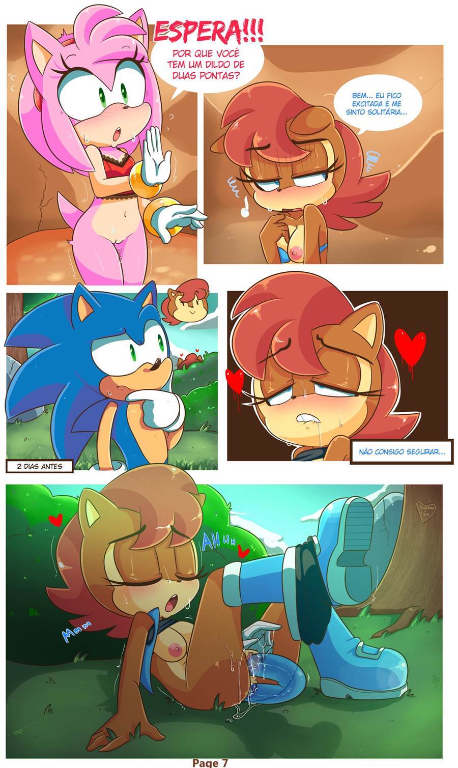 Página 8 do quadrinho adulto: Sally e Amy – Leia completo em XCOMICS