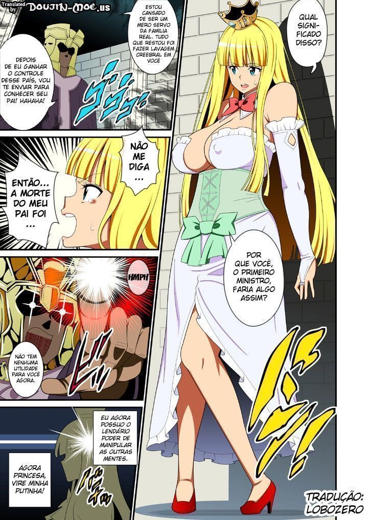 Página 2 do quadrinho adulto: Satisfazendo a princesa – Leia completo em XCOMICS