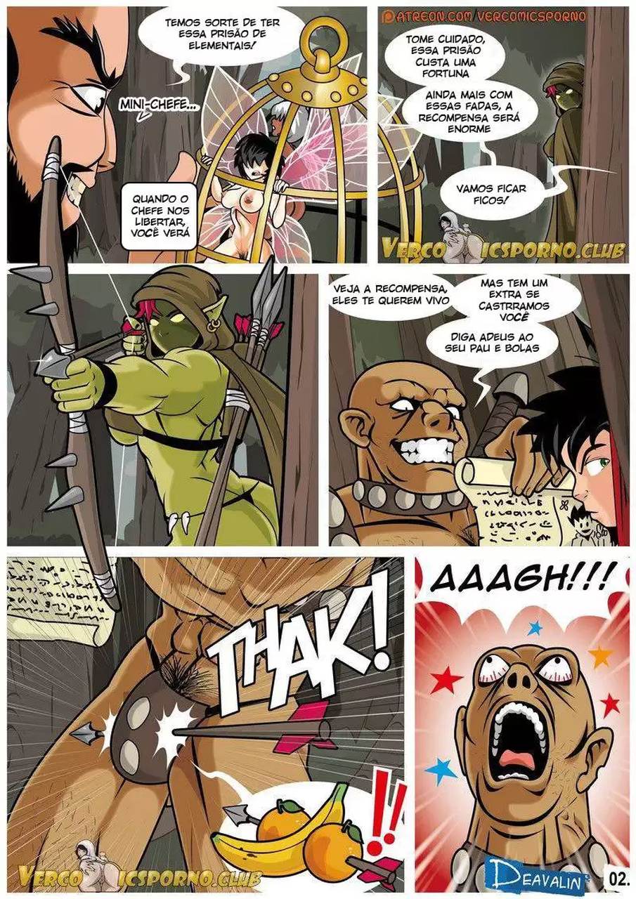 Página 3 do quadrinho adulto: Sexword Legends – Leia completo em XCOMICS