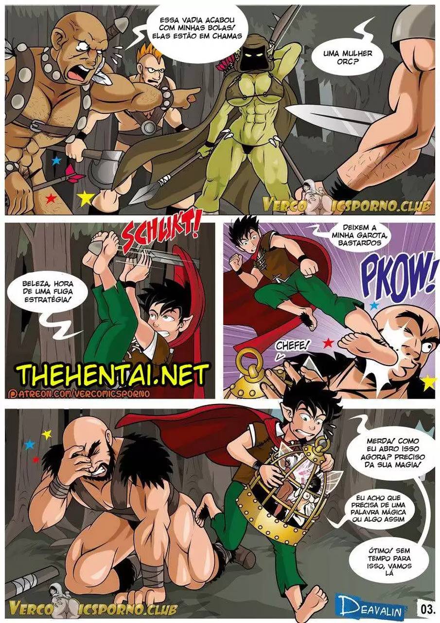 Página 4 do quadrinho adulto: Sexword Legends – Leia completo em XCOMICS