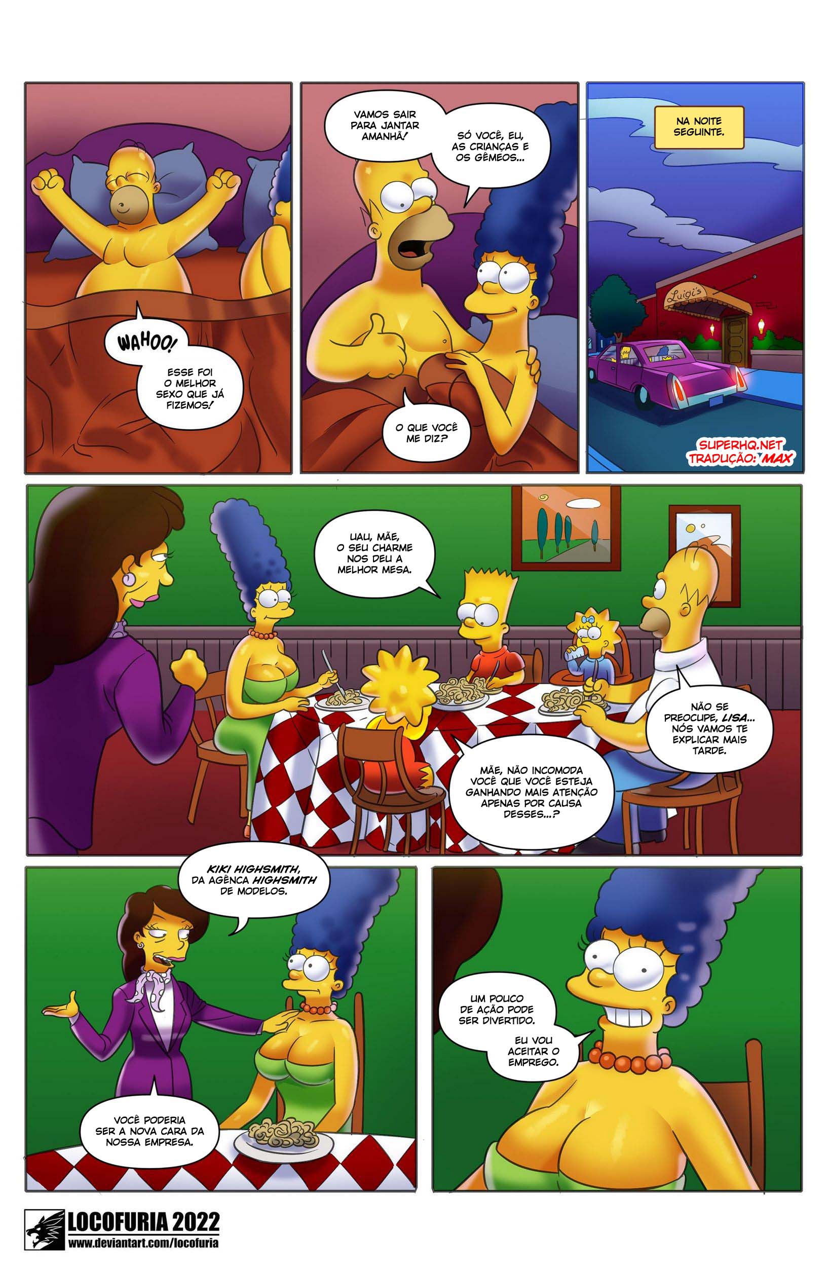 Página 17 do quadrinho adulto: Simpsons e os peitões da Marge – Leia completo em XCOMICS