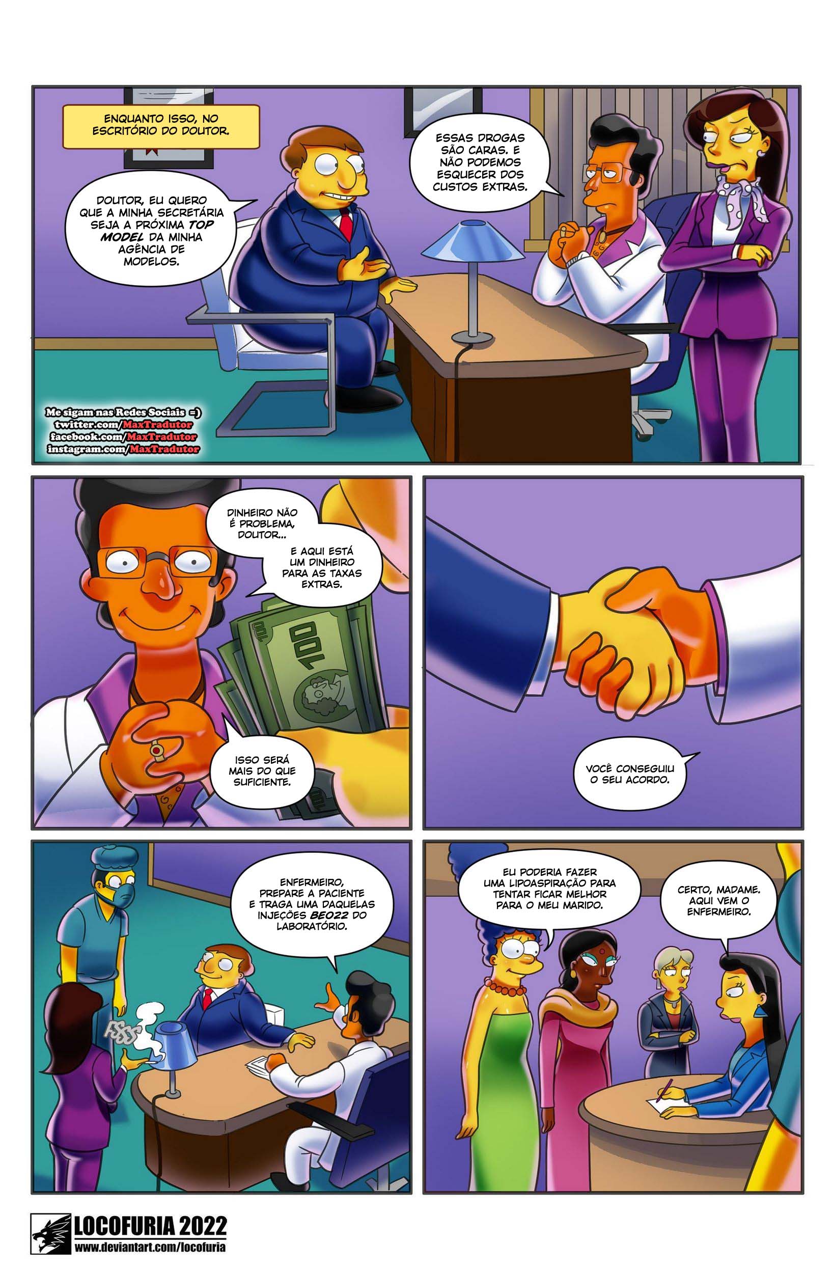 Página 4 do quadrinho adulto: Simpsons e os peitões da Marge – Leia completo em XCOMICS