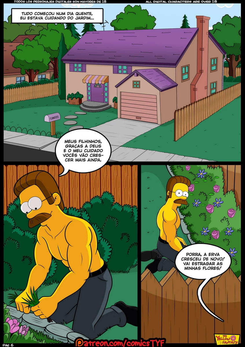 Página 7 do quadrinho adulto: Simpsons voltando no tempo – Leia completo em XCOMICS