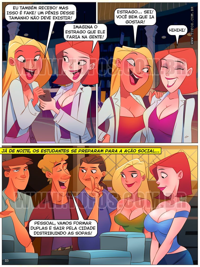 Página 3 do quadrinho adulto: Sopinha quente na noite fria – Leia completo em XCOMICS