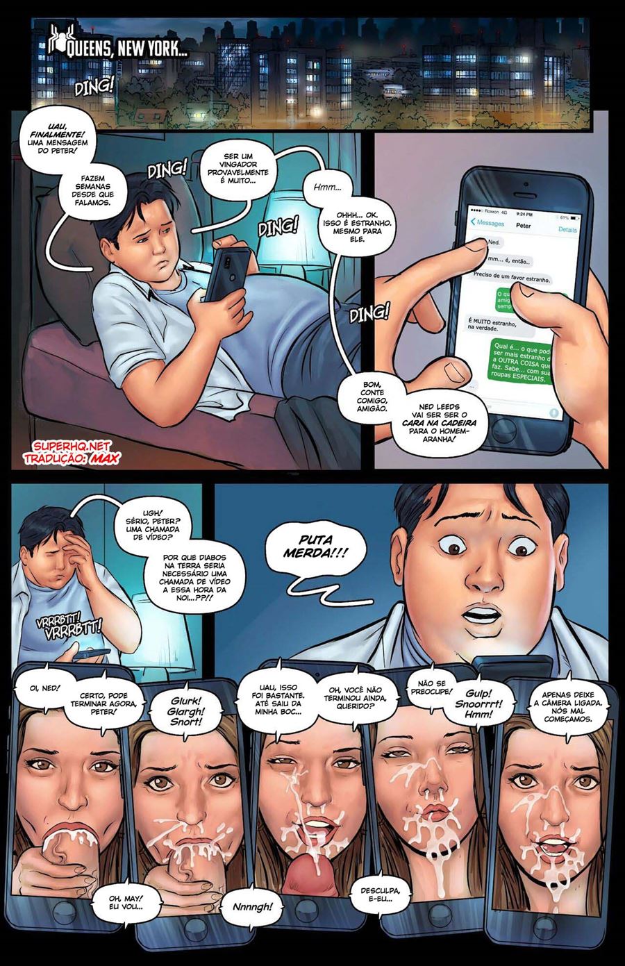 Capa do quadrinho adulto: SPIDERMAN - A TIA GOSTOSA 2 – Leia online em XCOMICS
