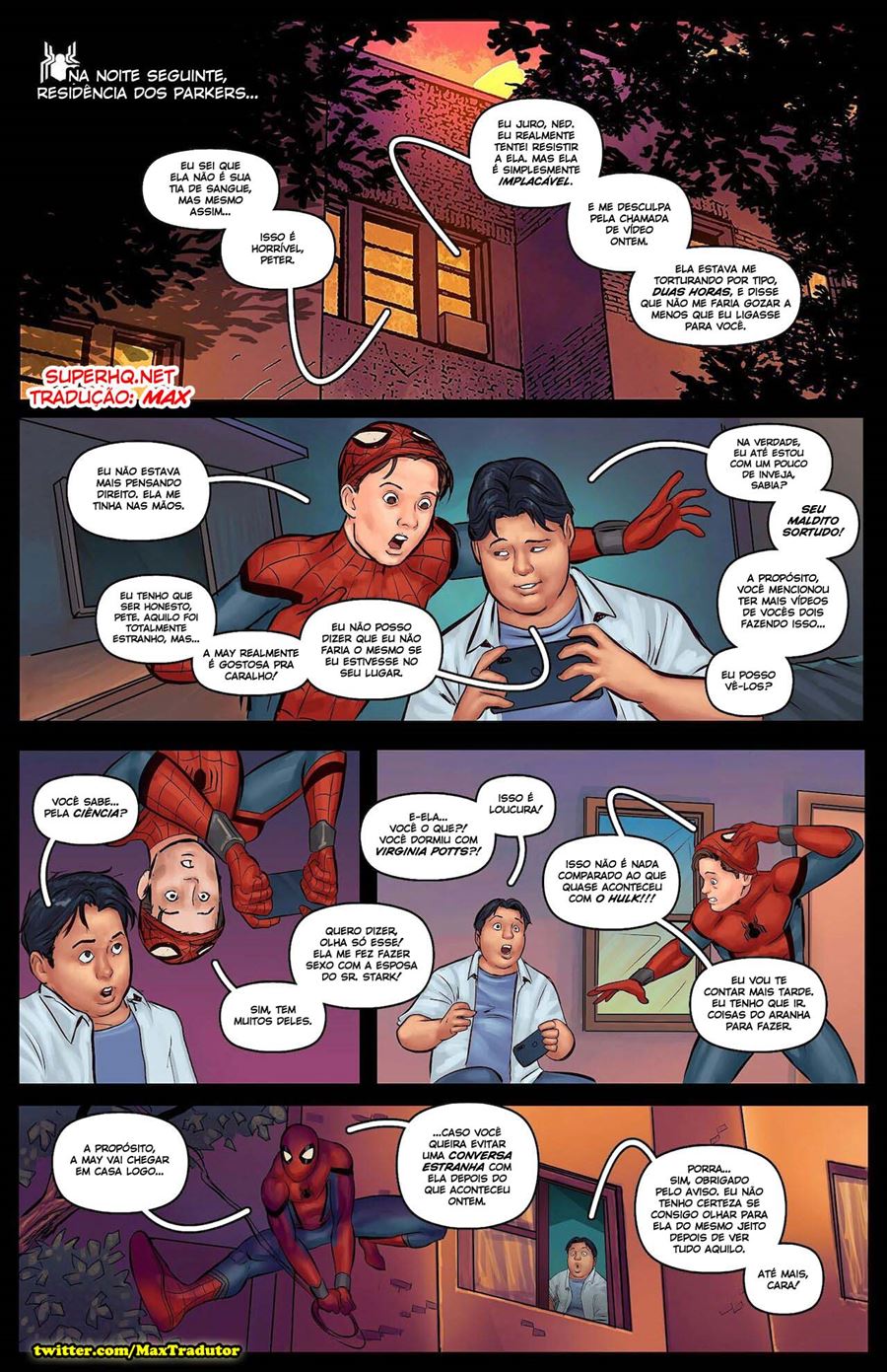 Página 6 do quadrinho adulto: SPIDERMAN - A TIA GOSTOSA 2 – Leia completo em XCOMICS
