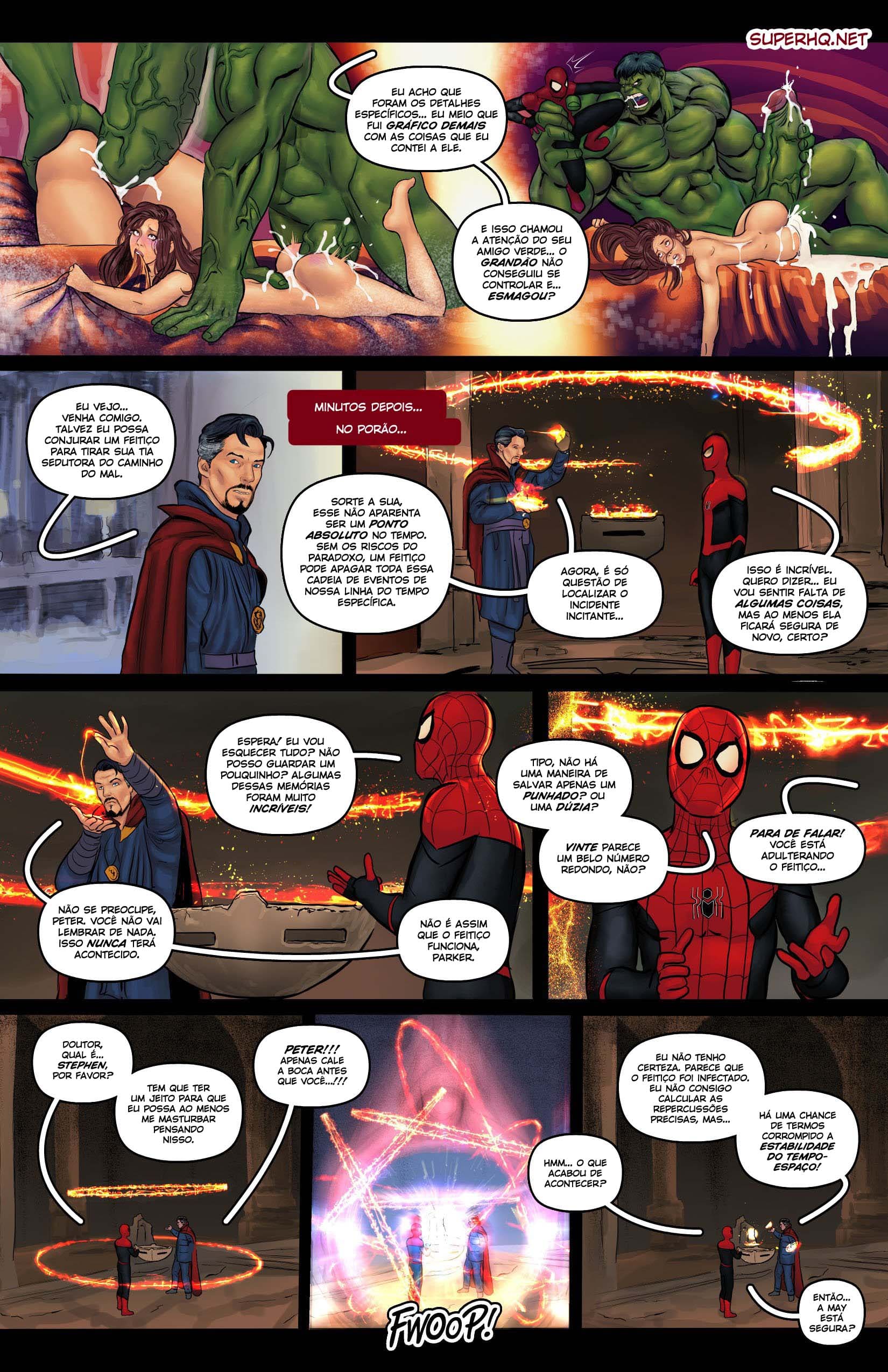 Página 4 do quadrinho adulto: SPIDERMAN - A TIA GOSTOSA 3 – Leia completo em XCOMICS