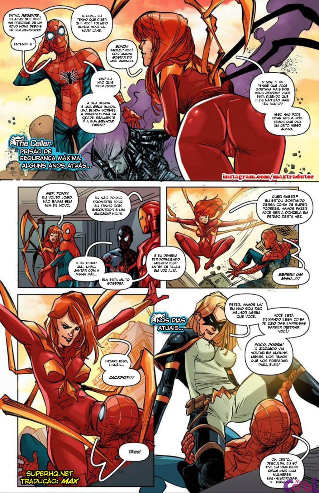 Página 2 do quadrinho adulto: Spiderman e as gostosas – Leia completo em XCOMICS