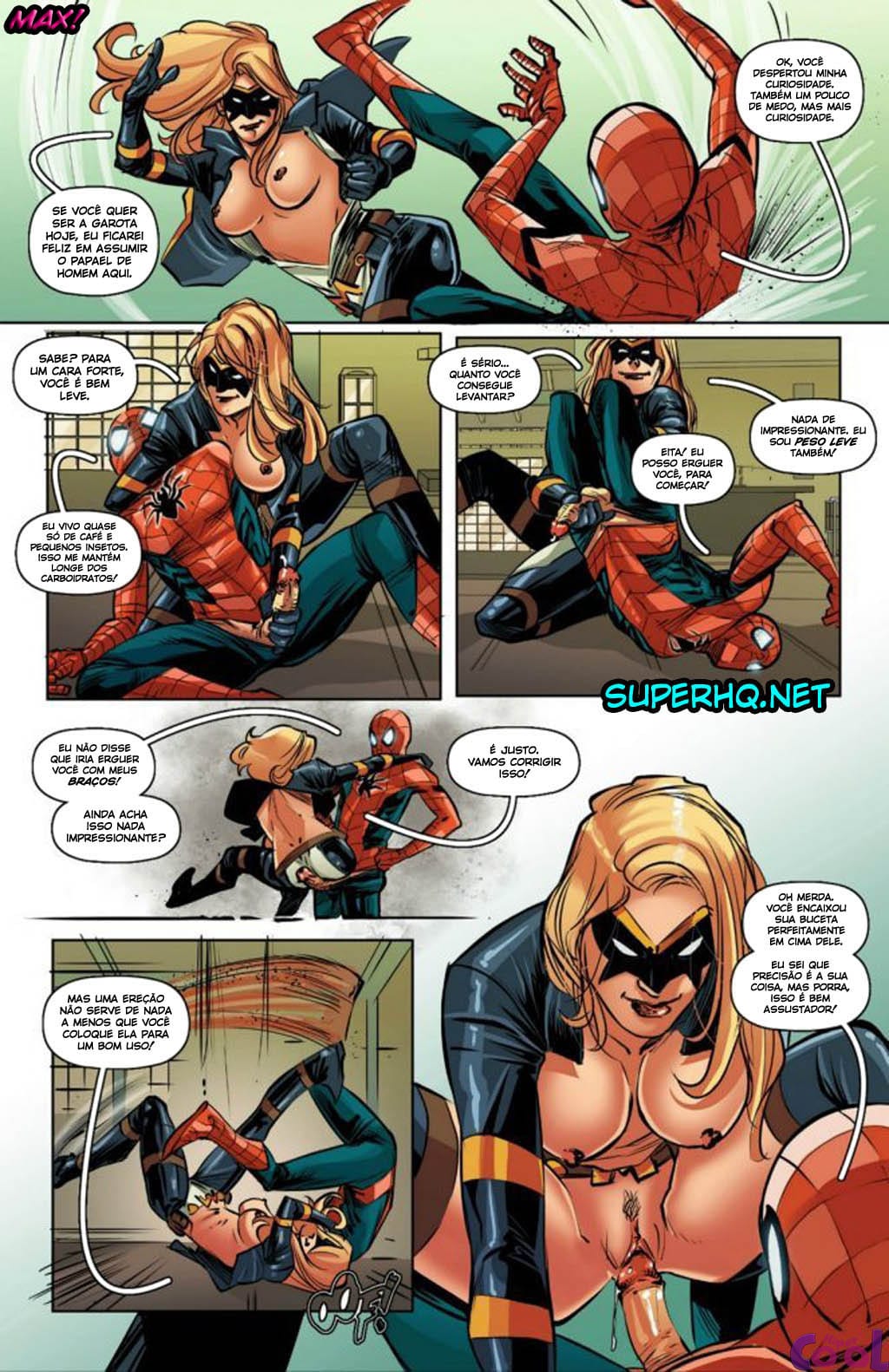 Página 8 do quadrinho adulto: Spiderman e as gostosas – Leia completo em XCOMICS