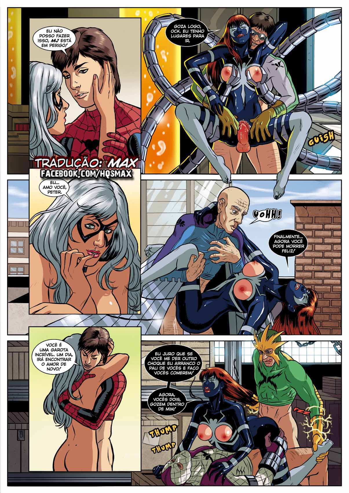 Página 16 do quadrinho adulto: Spiderman em: Simbiose Sexual – Leia completo em XCOMICS