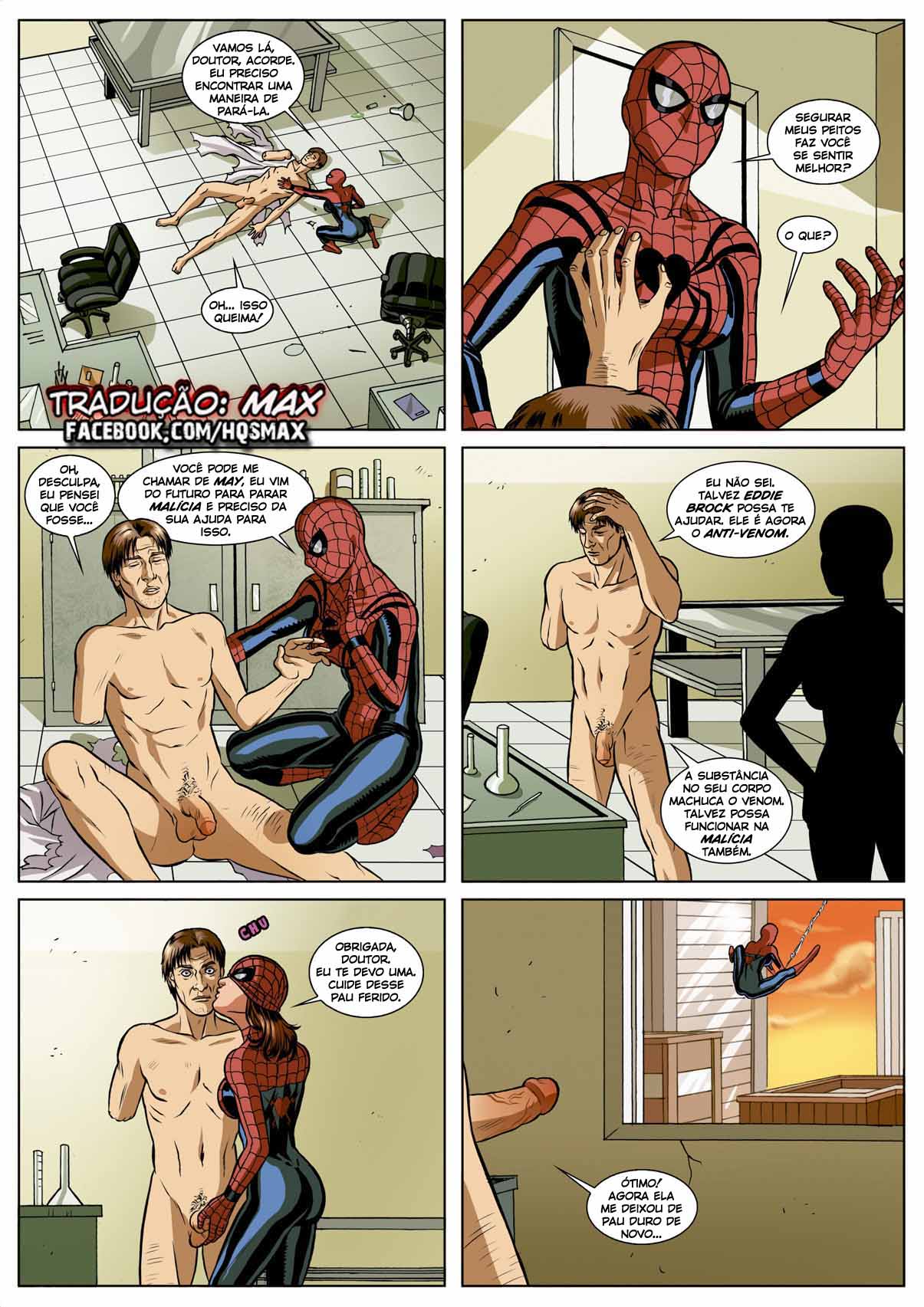 Página 17 do quadrinho adulto: Spiderman em: Simbiose Sexual – Leia completo em XCOMICS