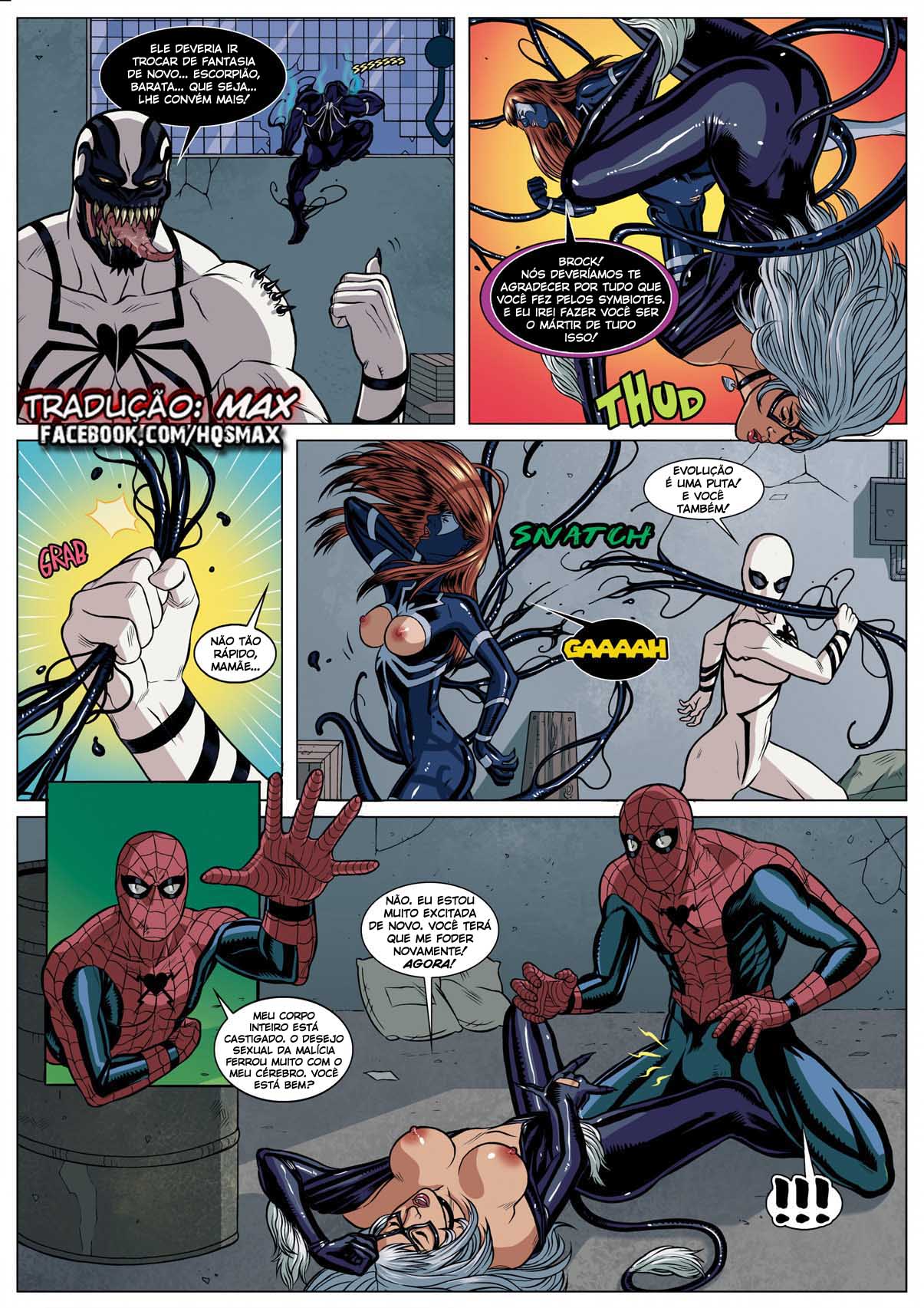 Página 21 do quadrinho adulto: Spiderman em: Simbiose Sexual – Leia completo em XCOMICS