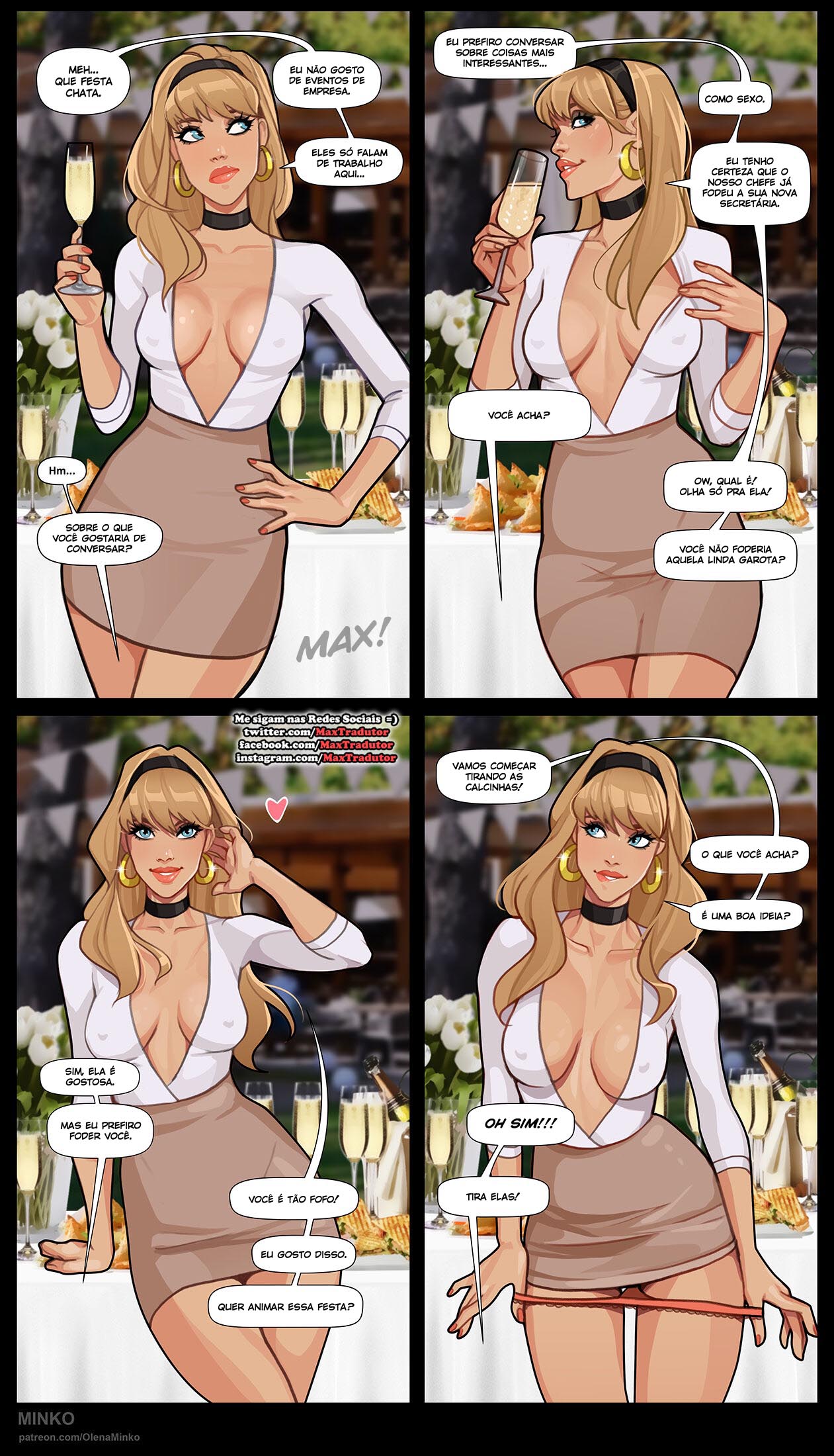Página 8 do quadrinho adulto: Spiderman: Festa da empresa – Leia completo em XCOMICS