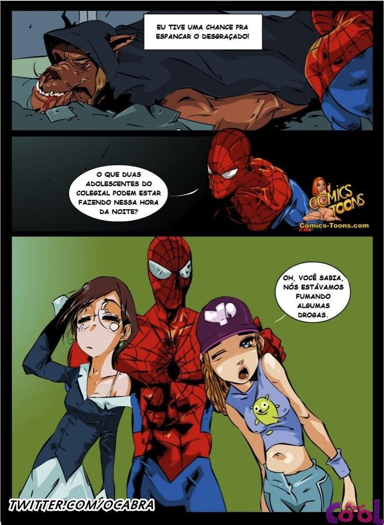 Página 18 do quadrinho adulto: Spiderman Taradão – Leia completo em XCOMICS