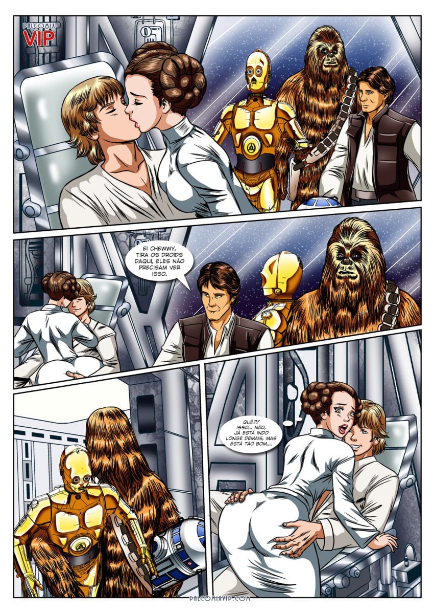 Página 2 do quadrinho adulto: Star Wars: Fantasias da Leia – Leia completo em XCOMICS