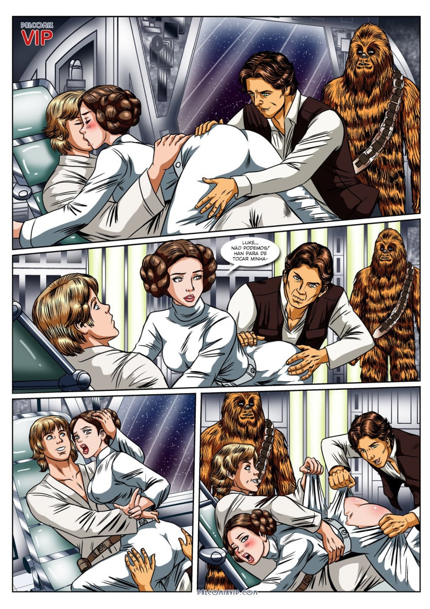 Página 3 do quadrinho adulto: Star Wars: Fantasias da Leia – Leia completo em XCOMICS